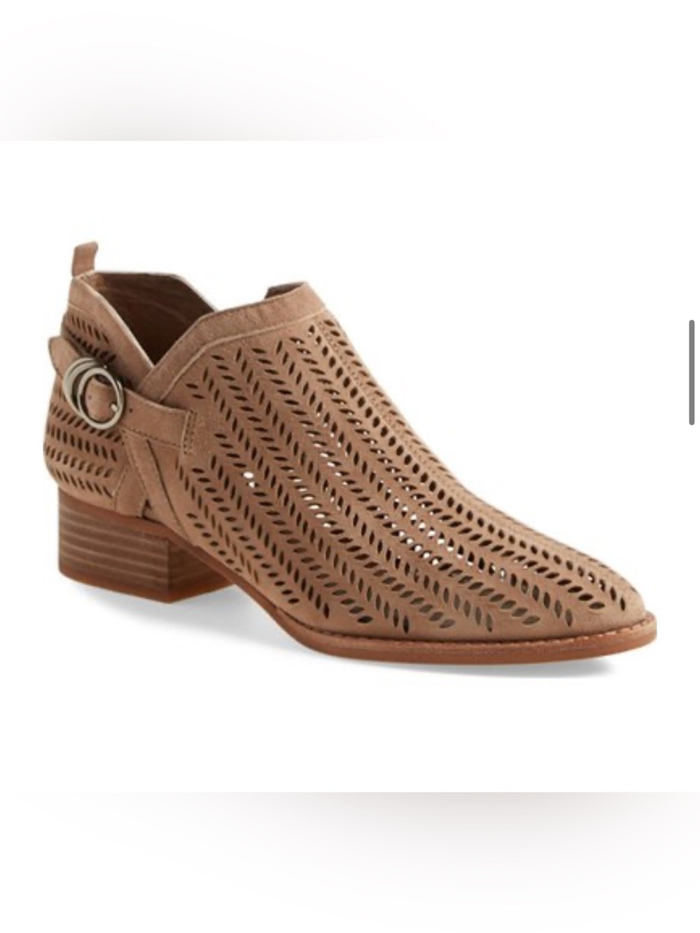 Vince Camuto Campina Suede Cutout Ankle Boots Boho Western 7.5